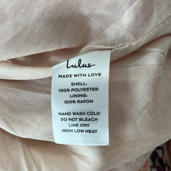Lulu’s Afternoon Angel Orange Multi Floral Print Ruffled Mini Dress Size Large - Picture 10 of 10
